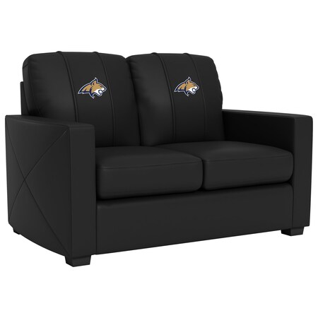 Dreamseat Silver Loveseat with Montana State Bobcats Primary Logo XZ7759003LSCDBK-PSCOL13591